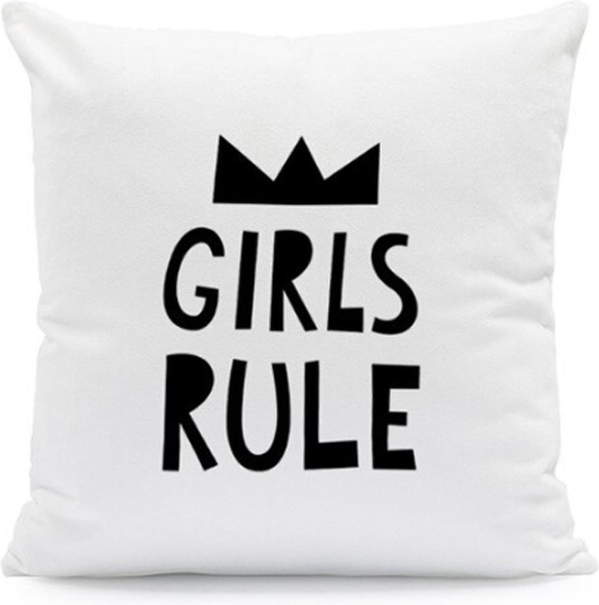 Sierkussenhoes Girls Rule voor de kinderkamer
