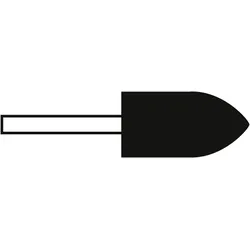 TYROLIT Keramische Stifte DxT-SxL,R 13x20-6x40,R=22 Für Stahl, Form: 52SP - Geschoss (Schleifstift), Art. 6660