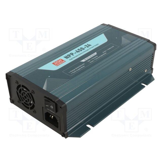MeanWell MEAN WELL NPP-450-24, Universal, Drinnen, 90 - 264 V, 47/63 Hz, 453,6 W, 21 - 42 (13.50 A, 24V) (NPP-450-24)
