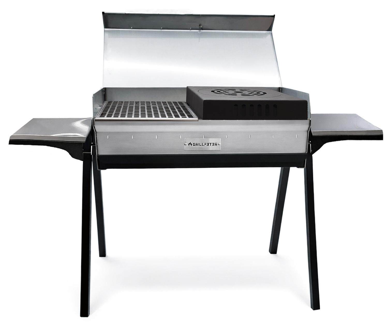 Mangal Altan 90 Schaschlikgrill aus 3mm Edelstahl Komplettset