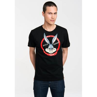T-Shirt LOGOSHIRT "Bugs Bunny Made In NYC", Herren, Gr. M, bunt (schwarz, mehrfarbig), 100% Baumwolle, bedruckt, normal, Rundhals, Shirts T-Shirt, mit tollem Bugs Bunny-Print