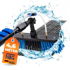 NTG Waschbürste Teleskop 4,6 m, HWZ.8460, mit Teleskopstiel 1,3 - 4,6 m, Wasseranschluss & Seifenspender