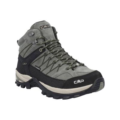 Wanderschuh CMP "Rigel Mid WP", Damen, Gr. 40, grau (grau, grün), Obermaterial: 100% Rindsleder Leather cow., Schuhe Wanderschuh