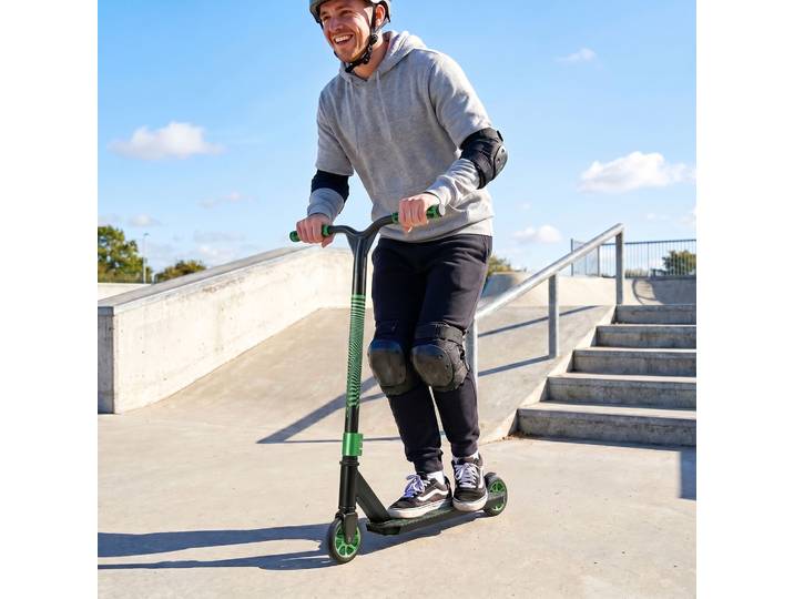 SPORTNOW Trottinette Freestyle ABEC-9 120mm 360° Skatepark Vert