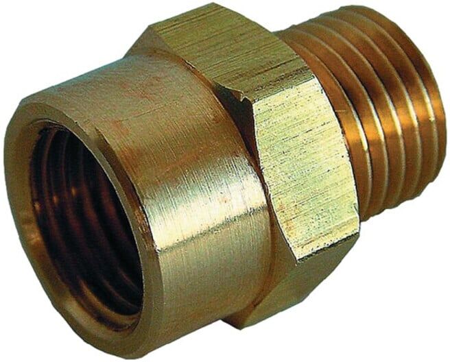 Raccord à double filetage laiton filetage ext. G 1/8 filetage int. G 1/4 EWO (185.131)