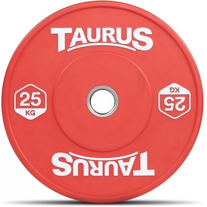 Taurus Coloured Olympic Rubber Bumper Weight Plates 25 kg