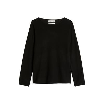 Sweater MARC O'POLO "Strickpullover Knit Pullovers Longsleeve 1er Pack", Damen, Gr. XS, schwarz, Obermaterial: 100% Schurwolle WV., Sweatshirts Sweater