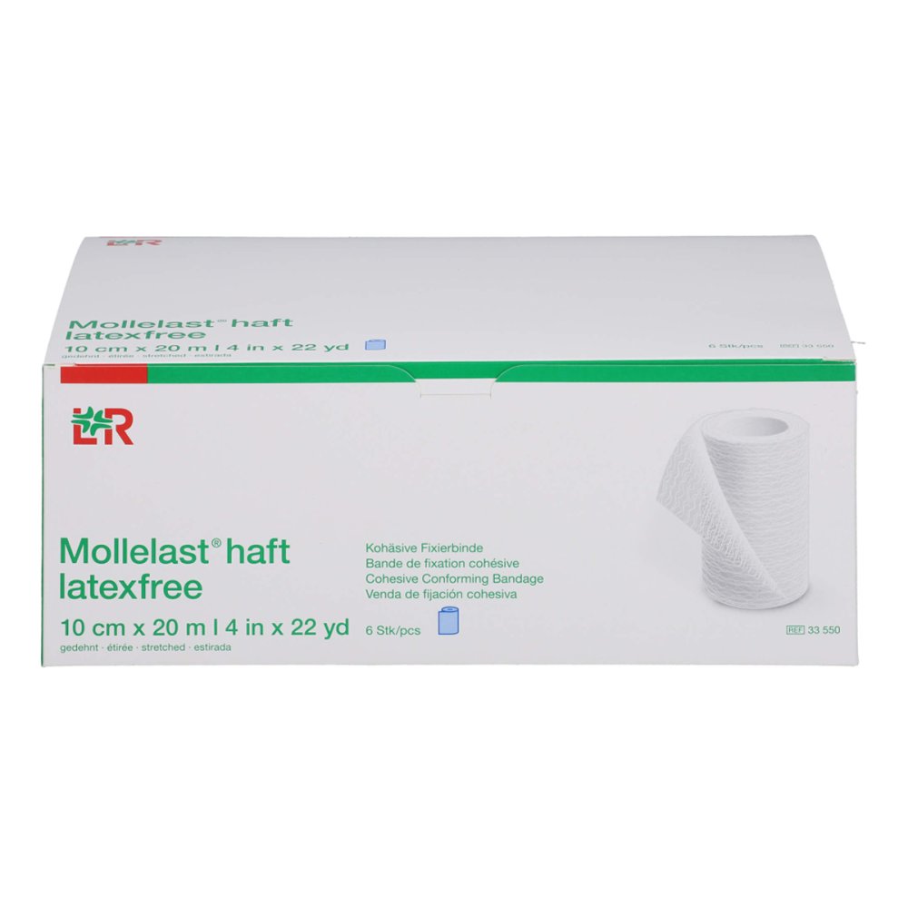 Lohmann & Rauscher GmbH & Co.KG Mollelast Haft Binden Latexfrei 10 Cmx20 M Blau 09886086