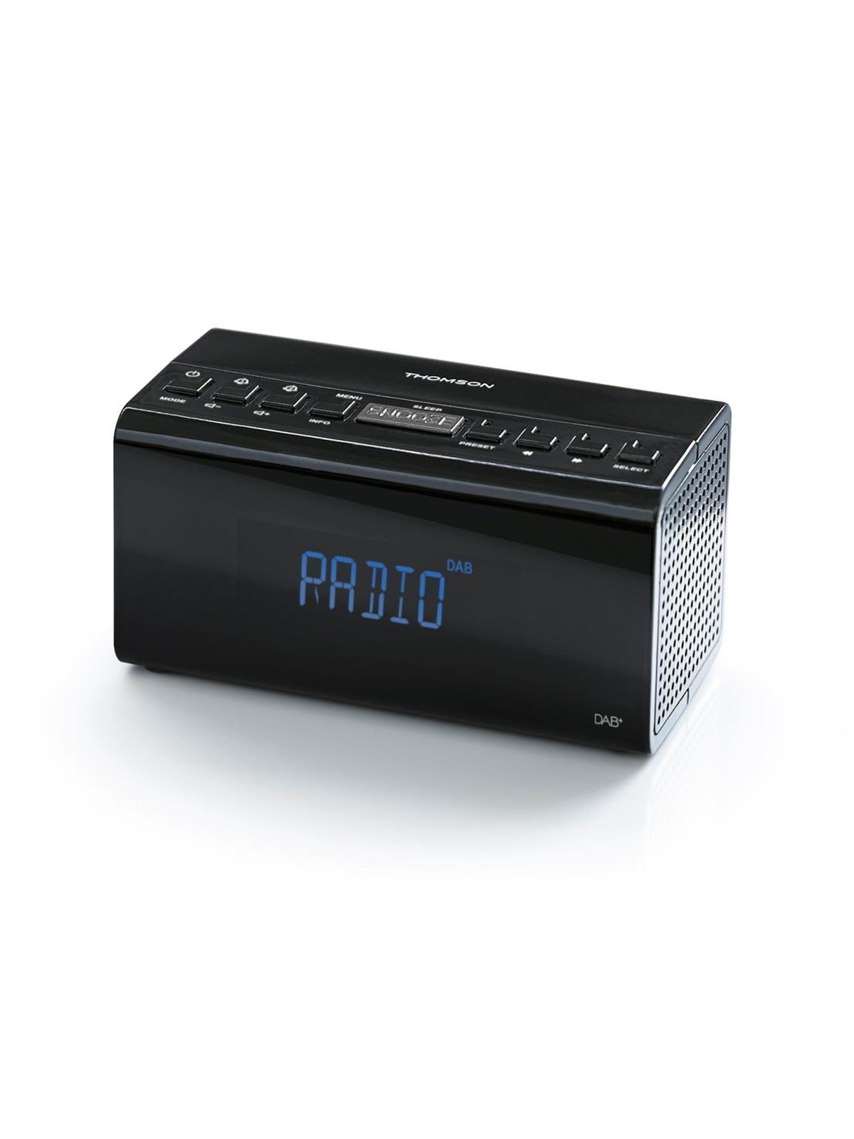 Thomson Radio Clock with Dab+ (Black) - DAB/DAB+/FM - schwarz