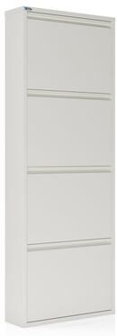 Ceha Antibacterial 4 Tier metal shoe cabinet without holes