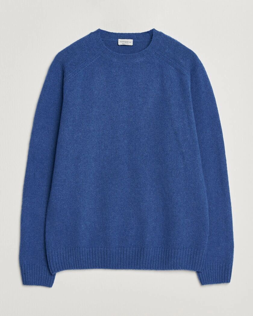 Morgano Brushed Wool Crewneck High Blue