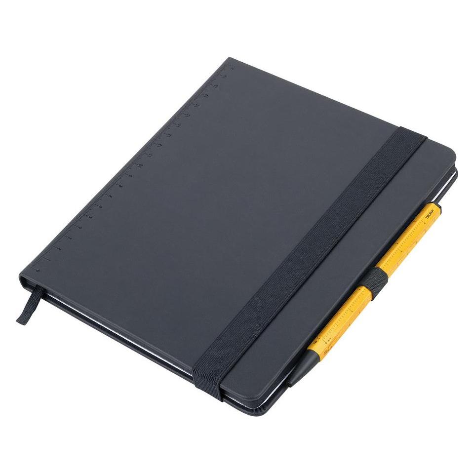 Troika Notizblock BLACK SLIMPAD A5 (A5, Gepunktet, Harter Einband) (NPP04/YE)