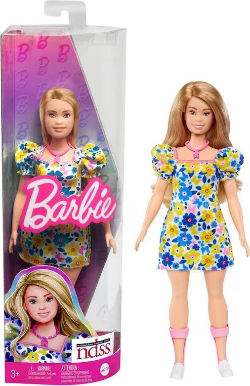 Barbie Fashionistas pop met Downsyndroom in bloemenjurk