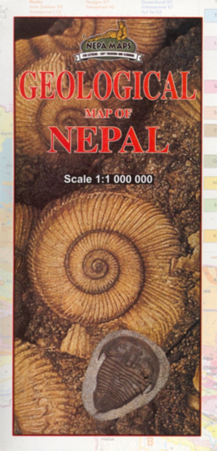 Carte géologique du Népal au 1:1 000 000   Himalayan MapHouse