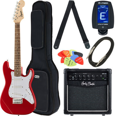 Squier Mini Stratocaster IL DR Bundle Dakota Red
