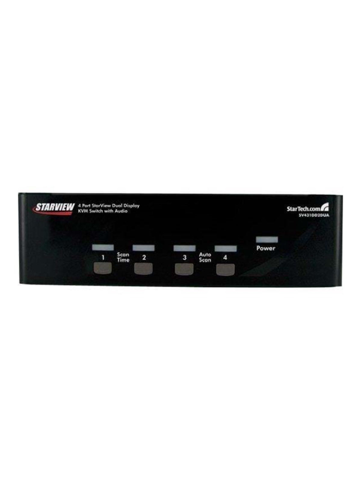 StarTech.com 4 Port Dual DVI USB KVM Switch w/ Audio & USB Hub - KVM / Audio / USB Switch - 4 Anschlüsse