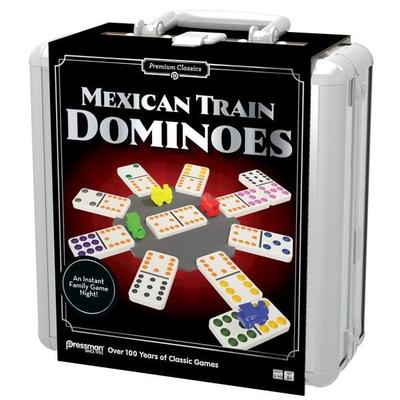 Classics Mexican Train Domino in Aluminiumkoffer