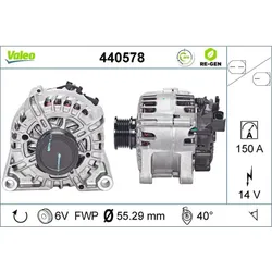 Generator VALEO 440578 für Ford Grand C-Max II Focus III Turnier