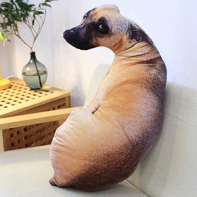 Discount Dollar Deals Lifelike Animal Dog Printed Throw Pillow, Cute Bend Dog Head Cosplay, Funny Toy Cushion For Home, Children Favorite a
