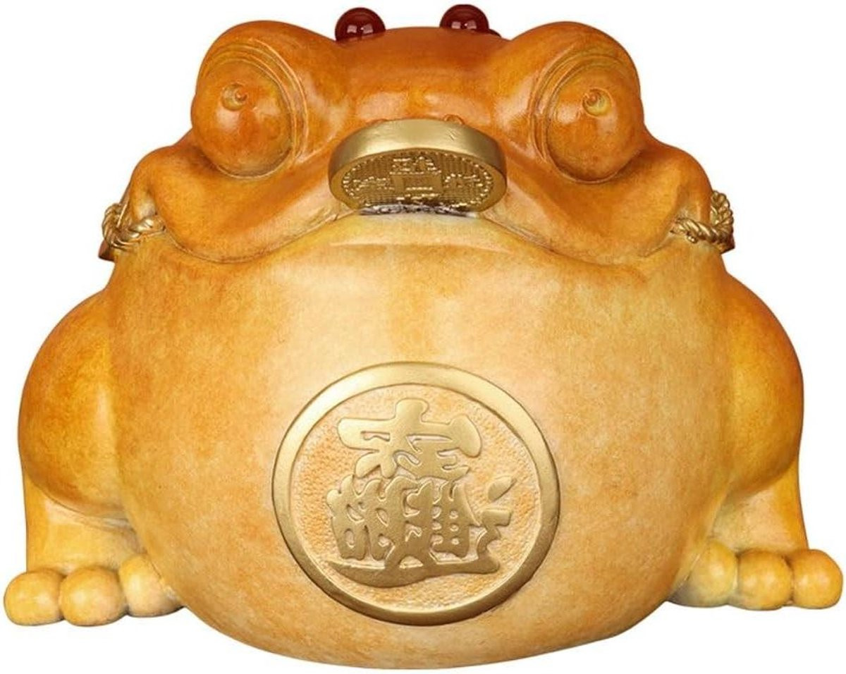 Handgemaakt Gouden Pad Beeldje - Koperen Ornament voor Huisdecoratie
