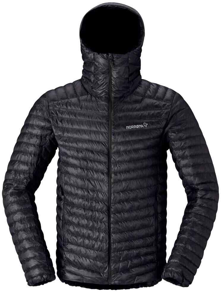 Norrona  - Trollveggen Down 800 Super Light Hood Caviar Black - XL - Doudoune