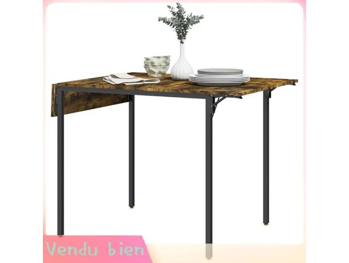 LIA Table manger industrielle 2 rabats extensible 2-4 pers
