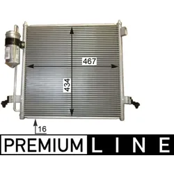 Kondensator Klimaanlage MAHLE AC 815 000P