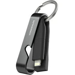 VONMÄHLEN High Six, 6-in-1 Schnellladekabel, schwarz