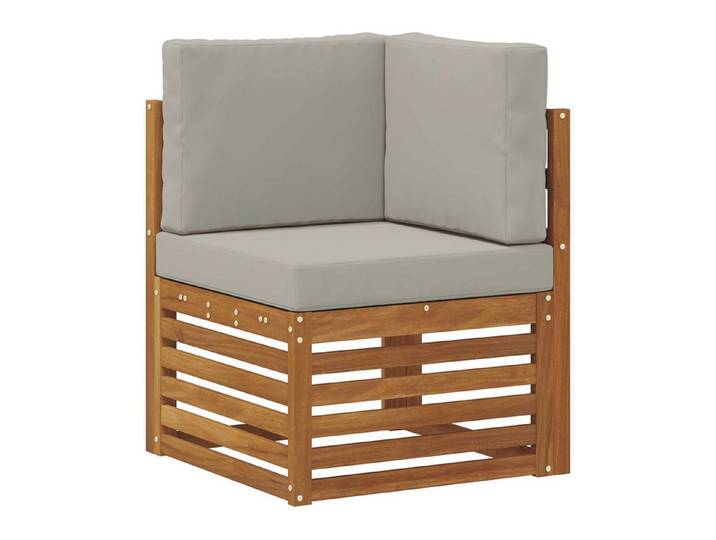 vidaXL Sofaelement Outdoor Ecksofa Massivholz Natur (1 St)