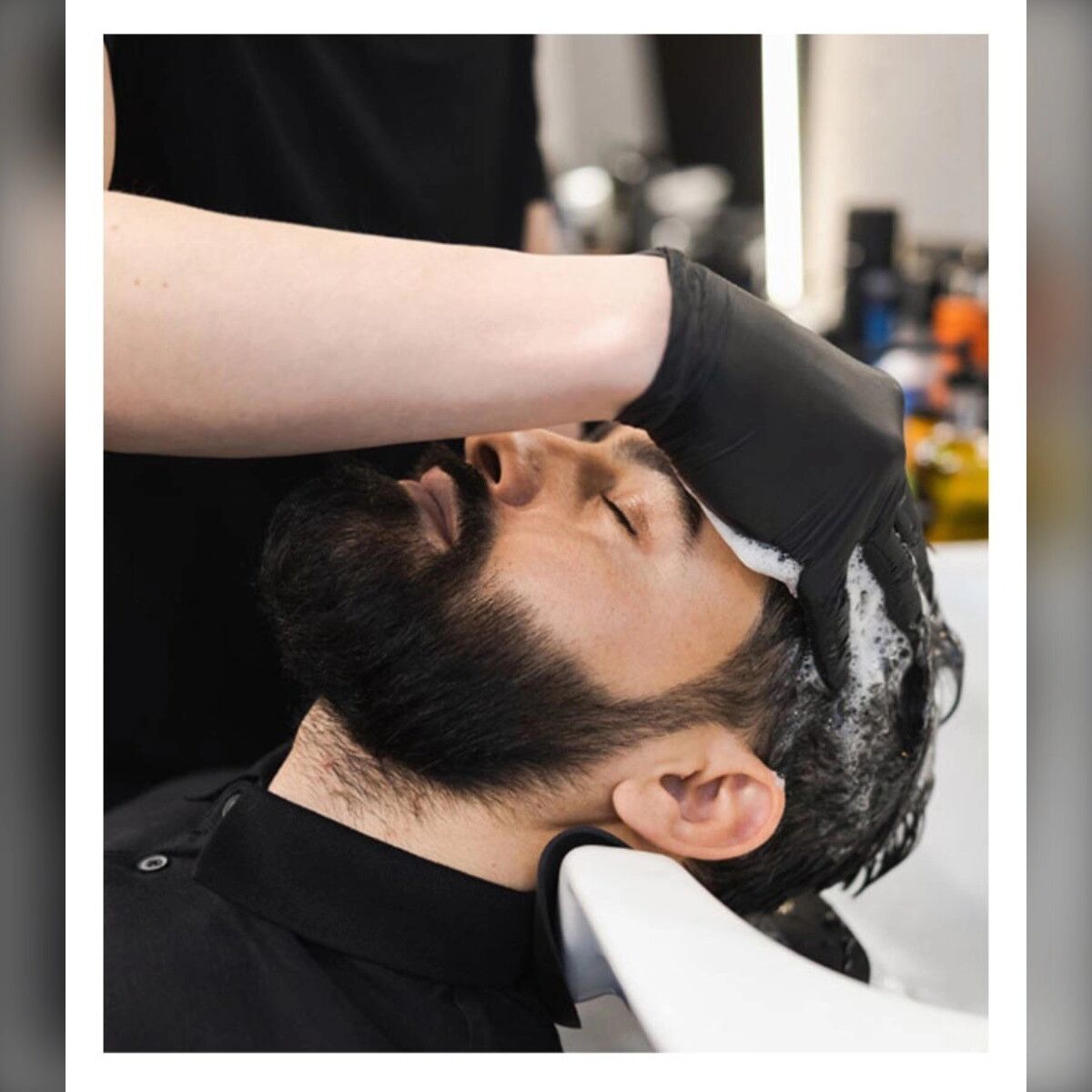 INF Silikon U-förmiges Nackenkissen für Shampoo – ergonomisch, rutschfest und wasserdicht für Salon und Zuhause
