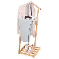 Bambus Nachttisch Mit Schuhregal 43,5X34X102Cm