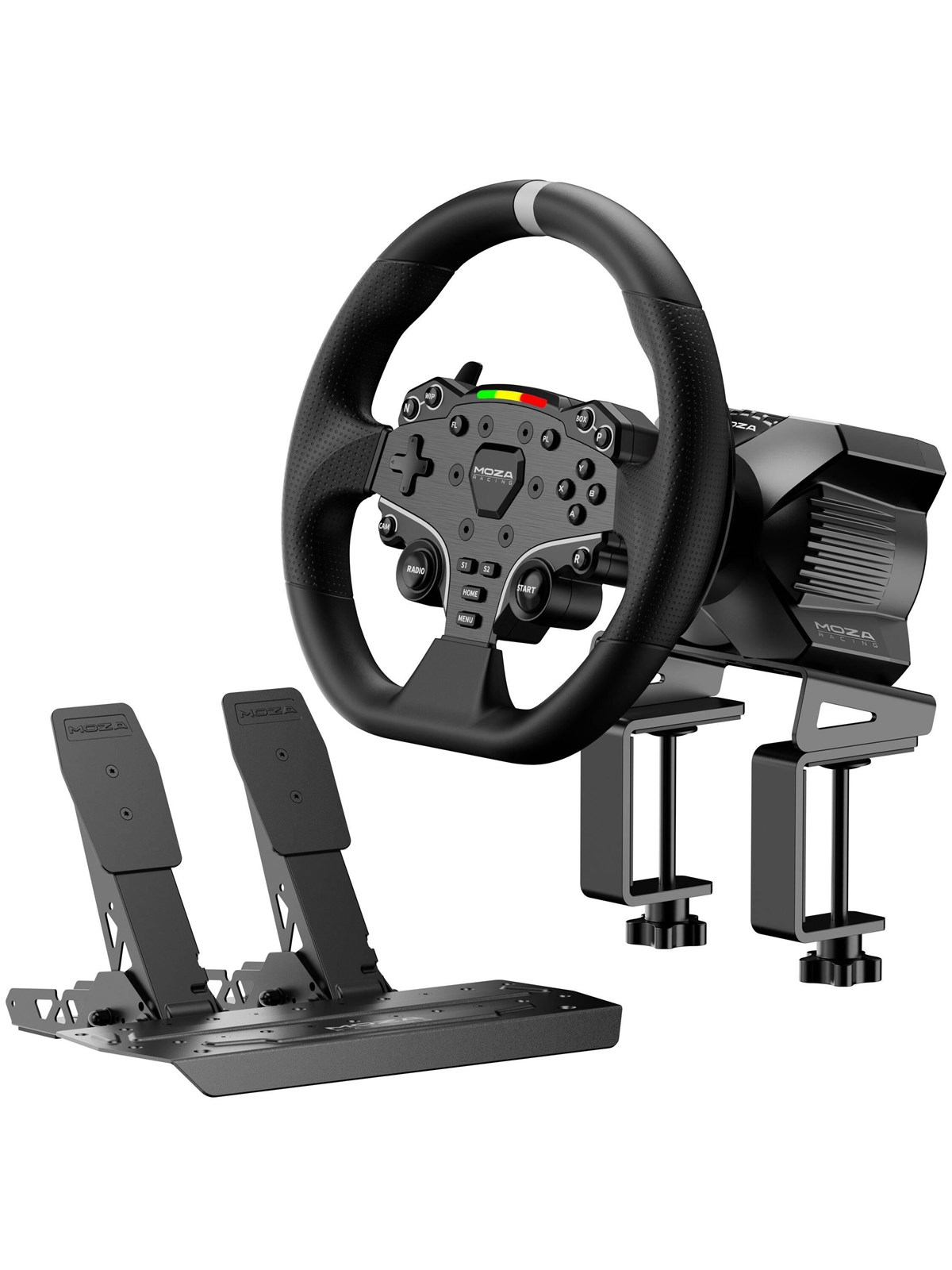 Moza Racing R3 Bundle (R3 Base + ES Lenkrad + SR-P Lite Pedale + Tischklemme ) - PC