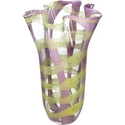 Vase HAYLEY gelb (BHT 21x35x21 cm) - gelb - BHT 21x35x21 cm