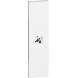 Legrand KW01RN LivingNow 1-modulige Tastenabdeckung mit Symbol ”Ventilator” in der Farbe White