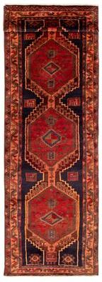 ECARPETGALLERY Hand-knotted Konya Navy Wool Rug - 3'7 x 13'1