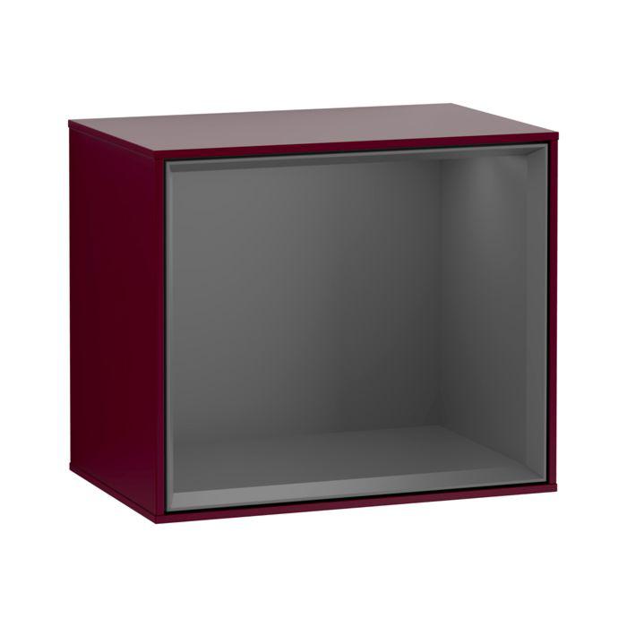 Villeroy und Boch Finion Regalmodul F590GKHB 41,8x35,6x27cm, Ladestation, Regal Antracite Matt, Peony Matt