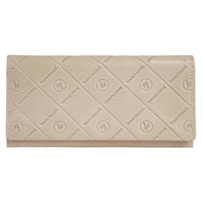 Geldbörse BRUNO BANANI "BRUNO BANANI Damen echt Leder", Damen, beige, Leder, leicht glänzend, unifarben, Kleinlederwaren, echt Leder