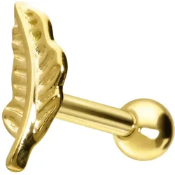 14/18 Karat Gold Ohrpiercing BLATT