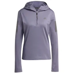 Adidas Damen OTR Winzerized Hooded Half-Zip L lila