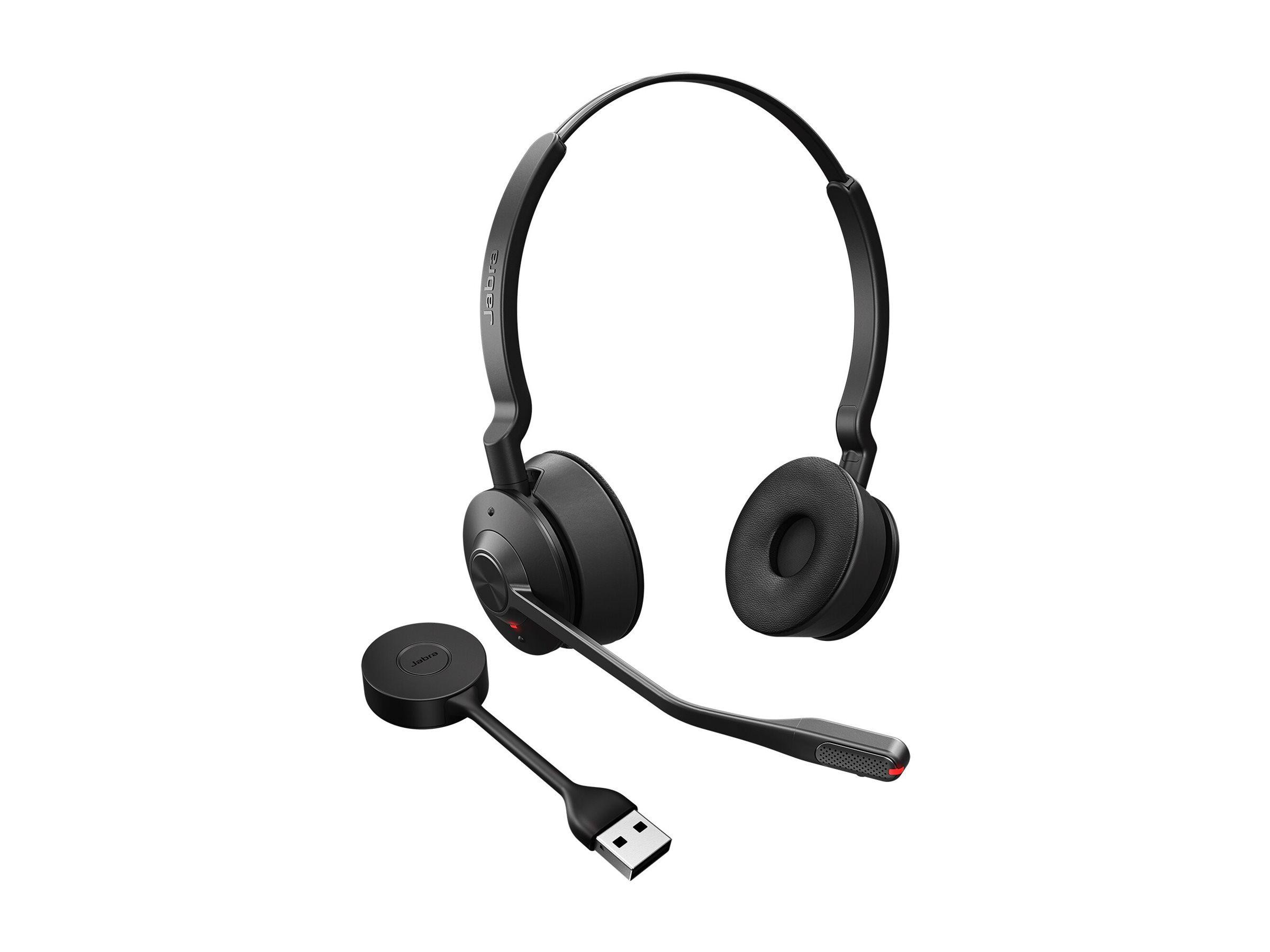 Jabra Engage 55 SE Kabelloses Stereo-Headset, UC-Version, Link400a USB-A Empfänger, ohne Ladestation