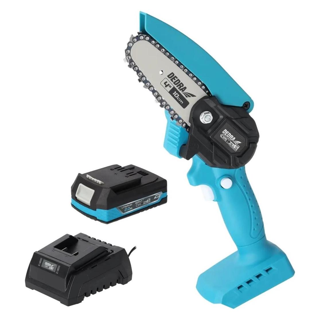 Dedra PILARKA AKUMULATOROWA MINI 4' 18V 1*2.0AH SAS+ (Akku Kettensäge) (DED7030A11)