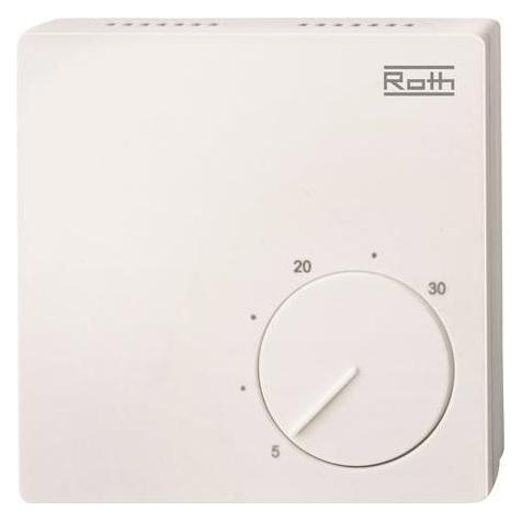 Roth Basicline ist ein drahtgebundenes 24-Volt-System zur Raumregelung von Fussbodenheizungen. (466394100)