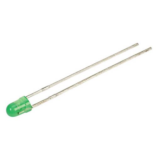 Kingbright LED bedrahtet Grün Rund 3mm 20 mcd 40° 11.5mA 14V