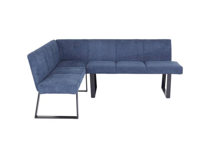 Livetastic Eckbank, Dunkelblau, Metall, Textil, L-Form, nur wie online abgebildet bestellbar, 202x160 cm, Esszimmer, Bank, Eckbänke