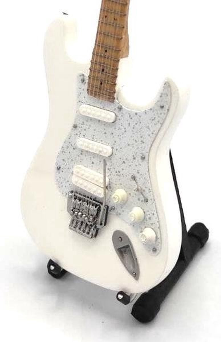 Miniatuur replica Fender Stratocaster gitaar Richie Sambora Bon Jovi
