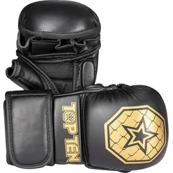 TOP TEN MMA Sparringhandschuhe „Contender“, Größe M in Schwarz Schwarz