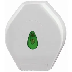 PlastiQline Großrollenspender MAXI - Toilettenpapierspender - Farbfenster grün