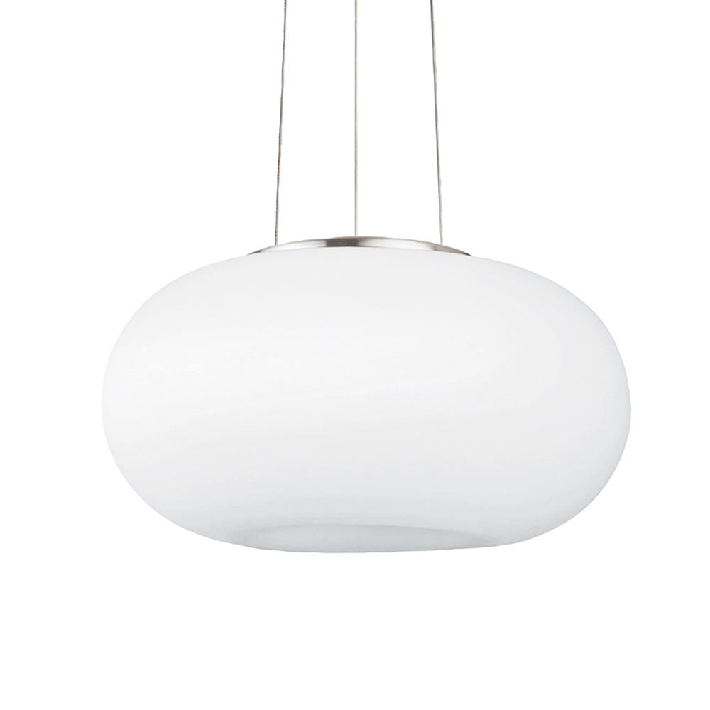 Eglo Design Hanglamp Optica - Zilver en Wit - 35 cm