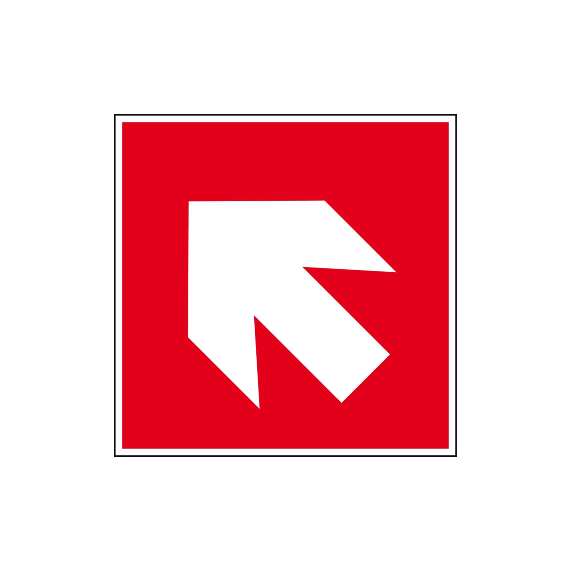 Eichner Brandschutzschild Richtungsangabe 20 x 20 cm PVC (9225-13071-020)