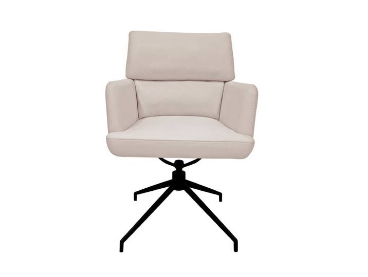 Armlehnstuhl STEEN 87 x 60 x 66 cm Lederlook taupe